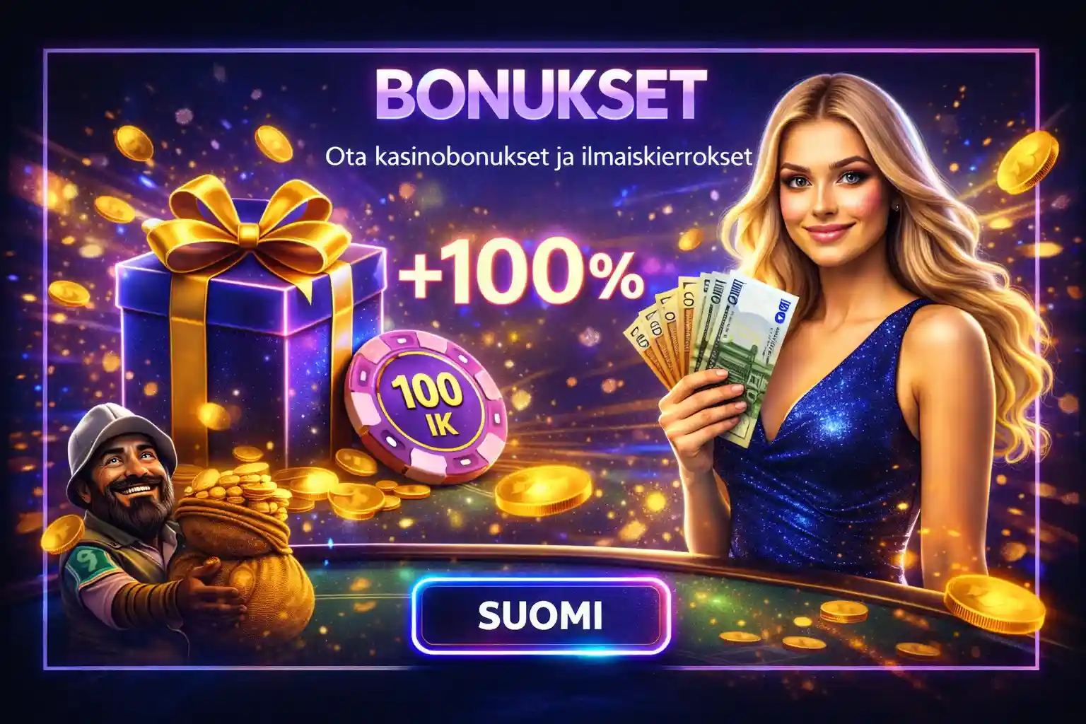 Kasino bonus ja lahjapaketti Suomessa